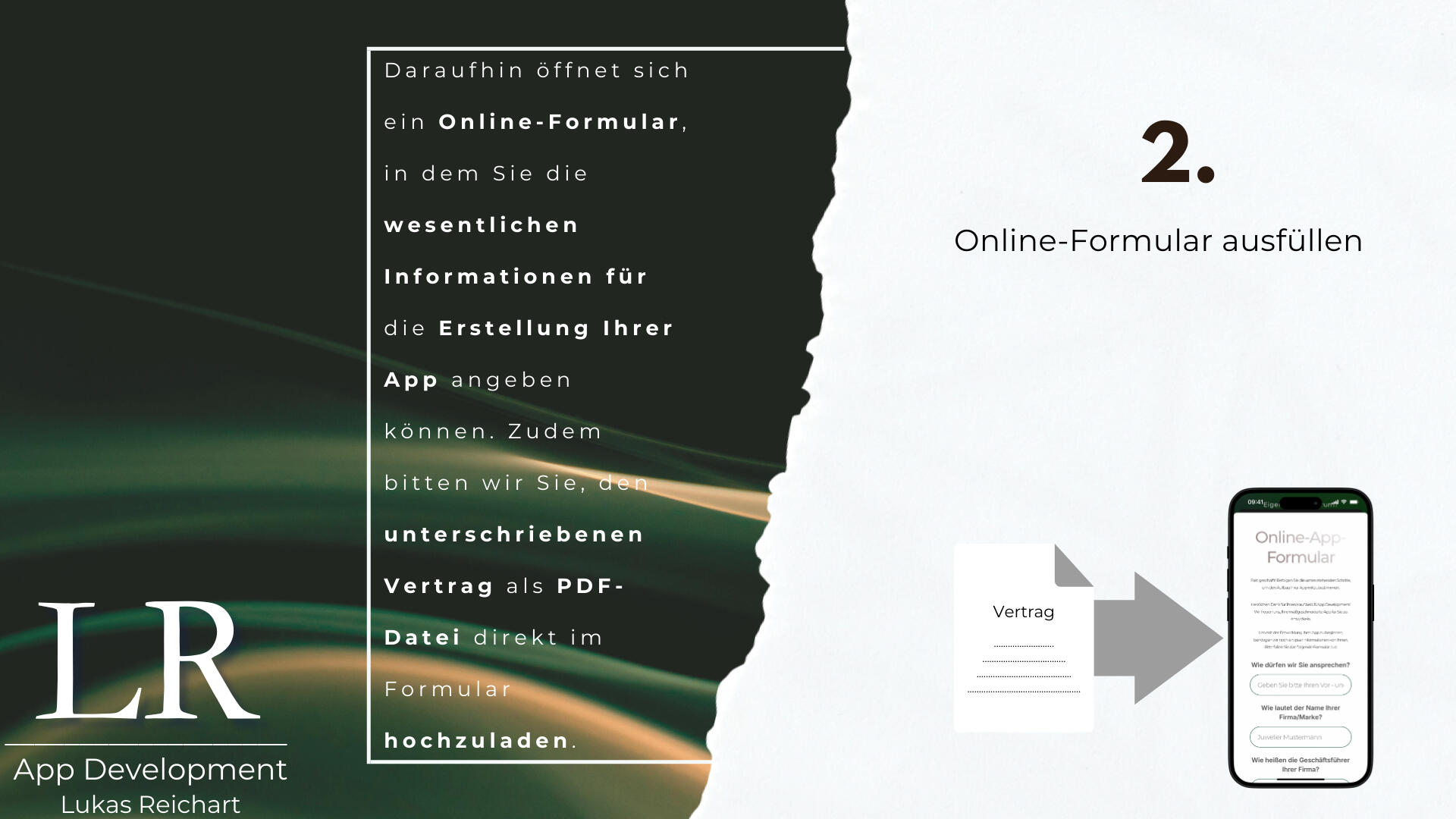 Schritt 2 Appbezogene Angaben